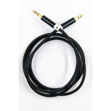 Кабель мультимедійний 3.5mm M to 3.5mm M 1.0m black Dengos (AUDIO-PLS-UG-BLACK)