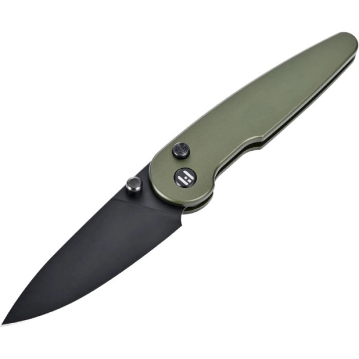 Ніж Hightron Birdidi, D2, алюміній, зелений, чорний клинок (HK06GRN)