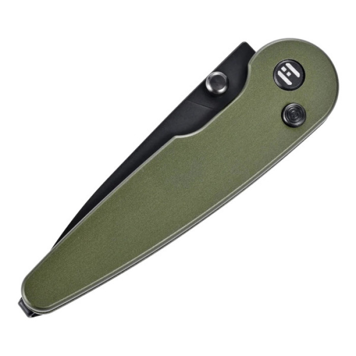 Ніж Hightron Birdidi, D2, алюміній, зелений, чорний клинок (HK06GRN)