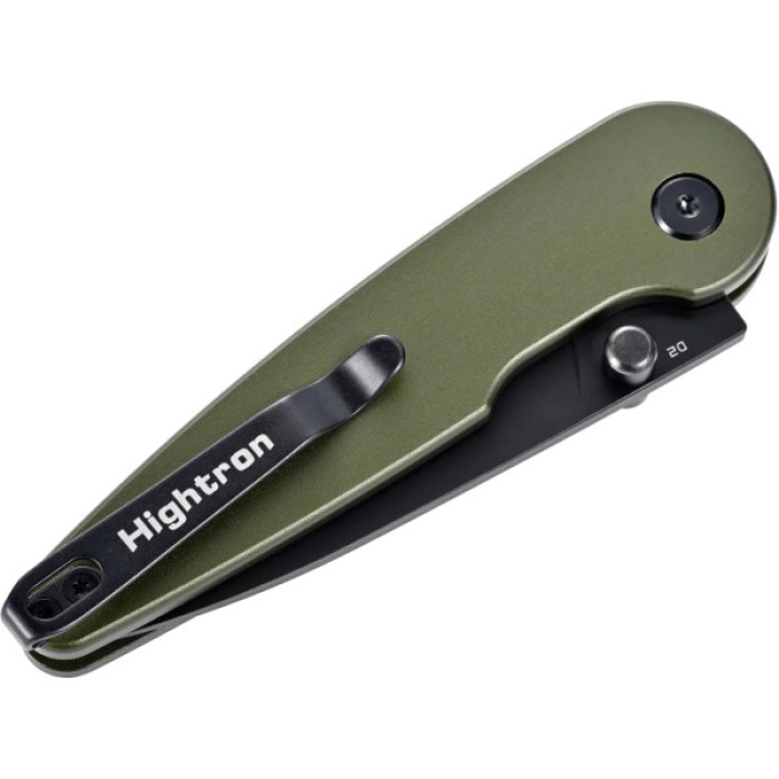Ніж Hightron Birdidi, D2, алюміній, зелений, чорний клинок (HK06GRN)