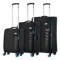 Набір валіз 2E Trek (L+M+S), чорні (2E-SPE-TREK-SET6-BK)