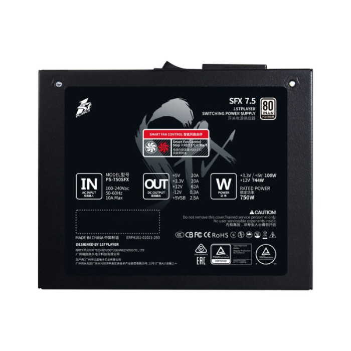Блок живлення 1stPlayer 750W PS-750SFX (SFX-PLT-750-BK-EU)
