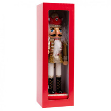 Новорічна фігурка Novogod`ko Лускунчик 25 см Дерево Золото (974680)