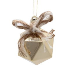 Ялинкова іграшка Chomik пластикові прикраси мікс, 24 шт, срібний, шампань (5900779897205)