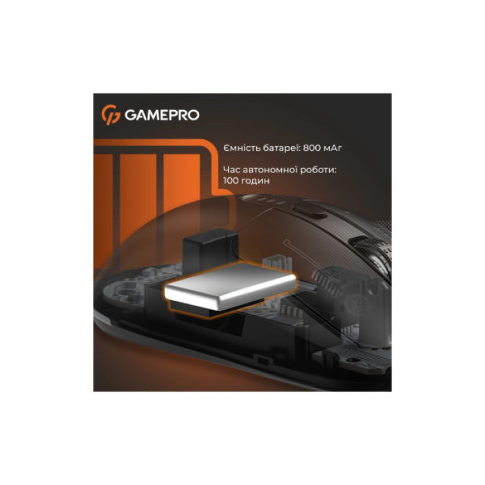 Мишка GamePro Genesis Winner Wireless/Bluetooth/USB Black (GM079B)