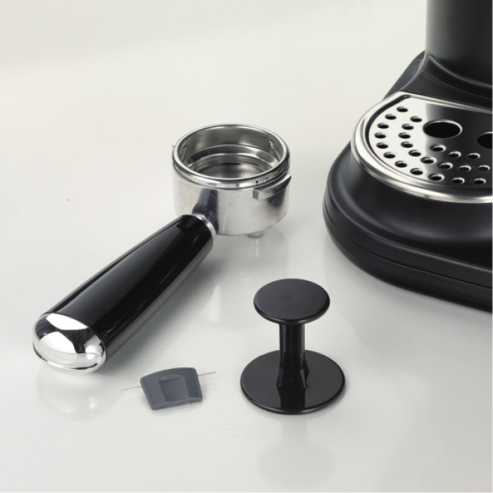 Ріжкова кавоварка еспресо Ariete 1318 Espresso Moderna Black (00M131802AR0)