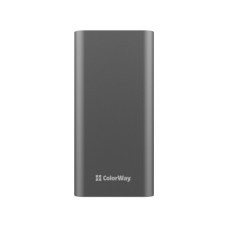 Батарея універсальна ColorWay 20 000 mAh PD/20W, QC/3.0, USB-C/Micro-USB/Lightning/USB-A max.22.5W Gray (CW-PB200LPH3GR-PDD)