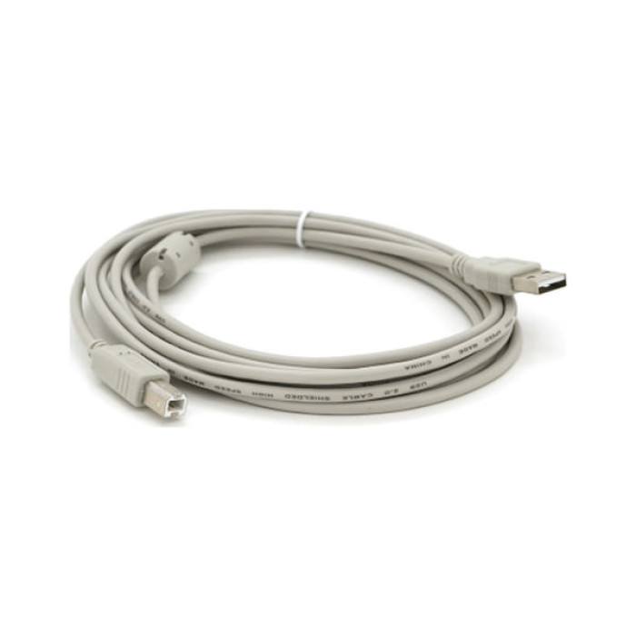 Кабель для принтера USB 2.0 AM/BM 3.0m ferrite white Voltronic (YT-AM/BM-3.0W)