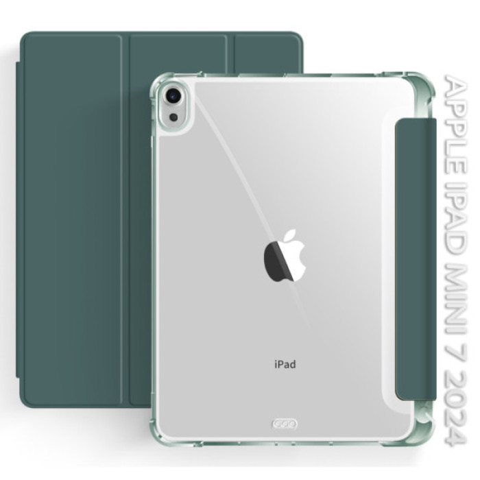 Чохол до планшета BeCover Soft Edge with Apple Pencil Holder iPad Mini 7 2024 Dark Green (712466)