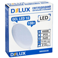 Світильник Delux GCL LED 10 4000К 10Вт 230В ROUND (90020228)