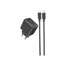Зарядний пристрій HOCO CS13A Ocean USB-C PD20W + cable USB-C to Lightning Black (6942007603829)
