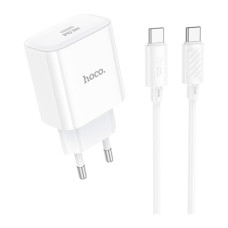 Зарядний пристрій HOCO C76A Pro Majestic USB-C PD30W + cable USB-C to USB-C White (6942007616324)