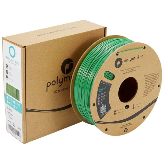 Пластик для 3D-принтера Polymaker ABS POLYLITE 1,75mm 1kg GREEN (PE01005)