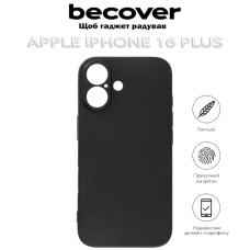 Чохол до мобільного телефона BeCover Apple iPhone 16 Plus Black (712276)