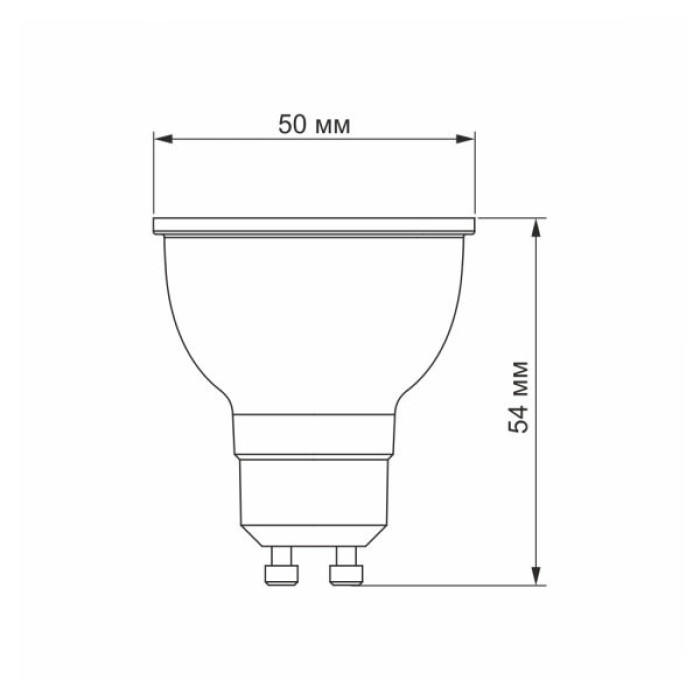 Лампочка Videx LED MR16e 6W GU10 4100K 220V (VL-MR16e-06104)