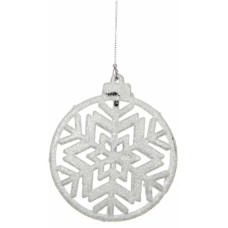 Ялинкова іграшка Christmas House Сніжинка симетрична Біла (8718861346732)