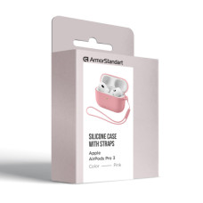 Чохол для навушників Armorstandart Silicone Case для Apple Airpods Pro 3 Pink (ARM88297)