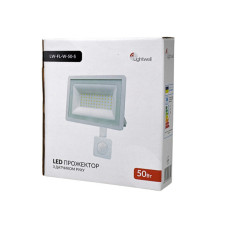 Прожектор Lightwell LW-FL-W-50-S 50 W з датчиком руху