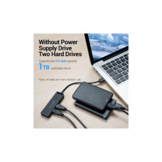 Концентратор Vention USB 2.0 to 4xUSB 2.0 black (CHMBB)