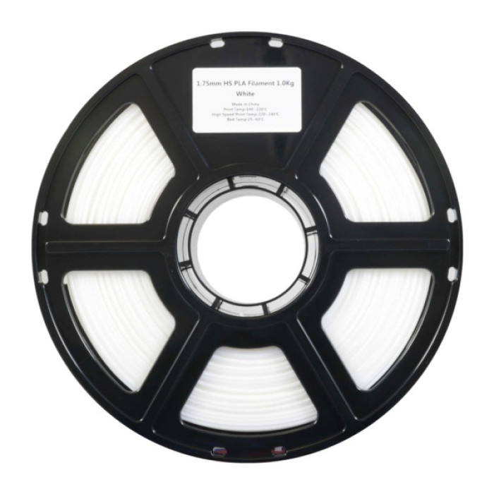 Пластик для 3D-принтера Flashforge PLA High speed 1,75mm 1kg WHITE (90009596001)