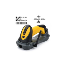 Сканер штрих-коду UKRMARK EV-W2503 2D, 433MHz, USB, IP64, stand, black/yellow (900769)
