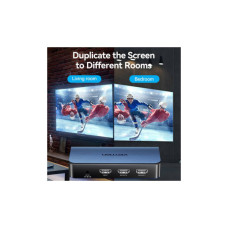 Спліттер VENTION HDMI 2.0 UHD 4K 60Hz 3D, HDCP 1in x 2out ports (AKEL0-EU)