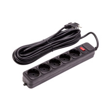 Мережевий фільтр живлення PowerPlant 7м, 5 розеток (JY-1056/7) (EX610730)
