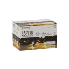 Гірлянда Chomik 200 LED 10м, теплий білий, IP44, від мережі (5900779879478)