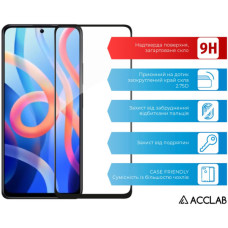 Скло захисне ACCLAB Full Glue Xiaomi Redmi Note 11 5G Black (1283126522772)