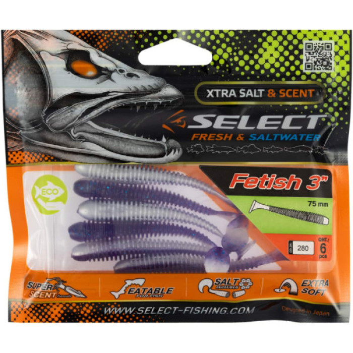 Силікон рибальський Select Fetish 3" 280 (6 шт/уп) (1870.71.25)