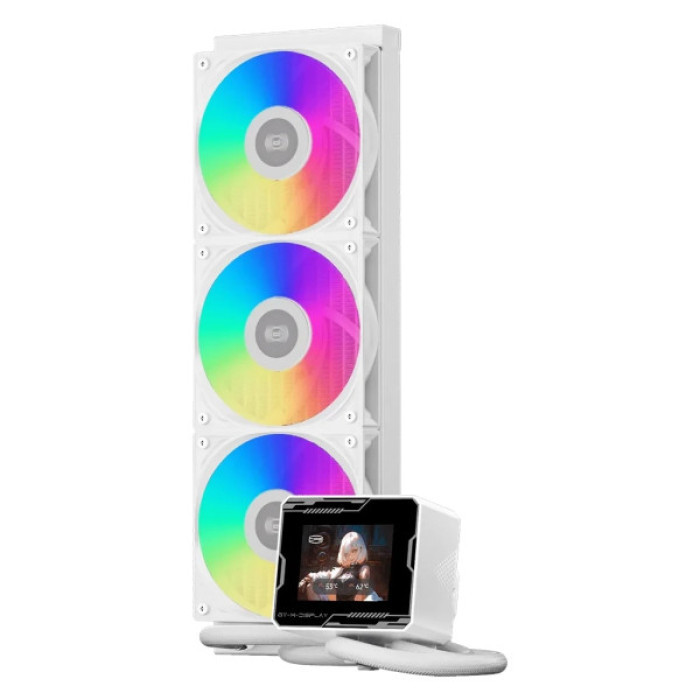 Система рідинного охолодження PcCooler GT360M ARGB Display WH