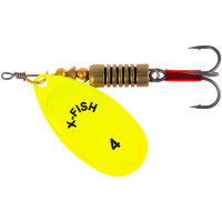 Блешня X-Fish Stark 9.5g 4 Nikel UV lime (1917.07.40)