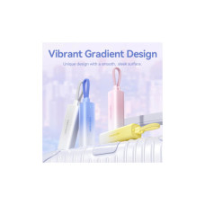 Батарея універсальна VENTION 5000mAh 20W PD, USB-C In/Out, Lightning In/Out, with cable, Gradient Yellow (FHWY0)