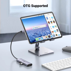 Концентратор Ugreen USB-C to HDMI + 3xUSB 3.0 + PD CM511 gray (15596)