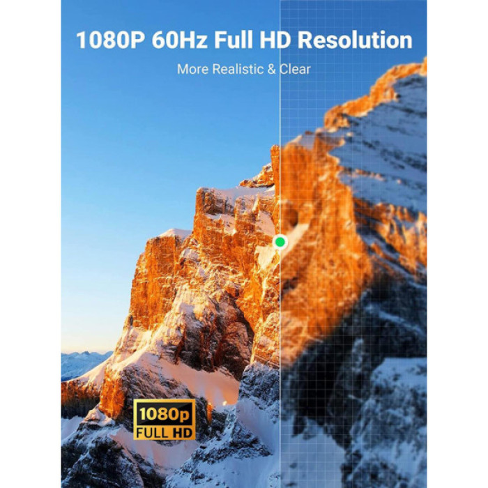 Кабель мультимедійний HDMI M to DVI M 1.0m HD106 black Ugreen (30116)