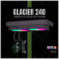 Система рідинного охолодження Gamemax GLACIER 240 LCD BK