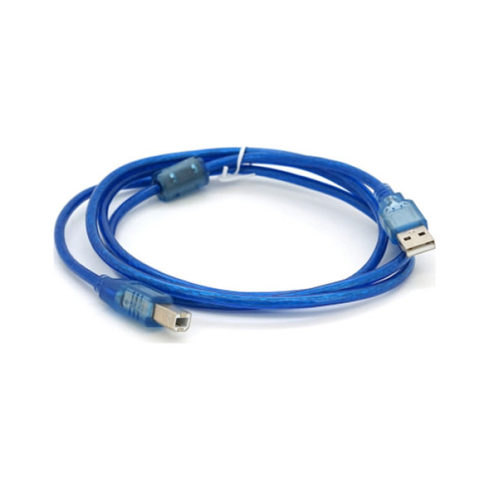 Кабель для принтера USB 2.0 AM/BM 1.5m ferrite blue Ritar (YT-AM/BM-1.5TBL)