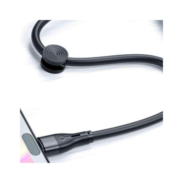 Дата кабель USB 2.0 AM to Lightning 0.25m 2.4A black XO (XO-NB179-025-BK)