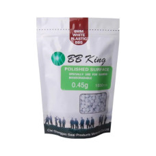 Страйкбольні кульки BB King Biogradable 6 мм 0,45 г 1000 шт/уп (1401.00.11)
