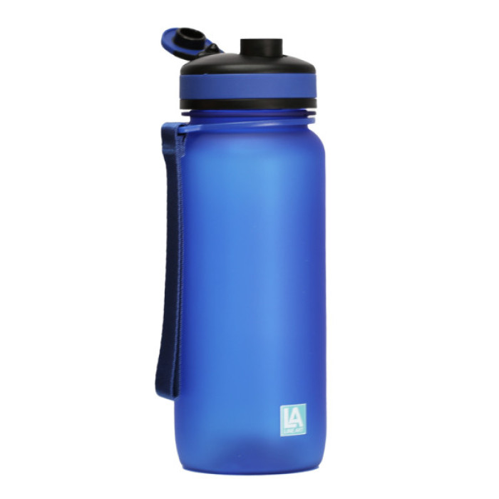 Пляшка для води Line Art Flores 650 мл синій (60014218LA-03)