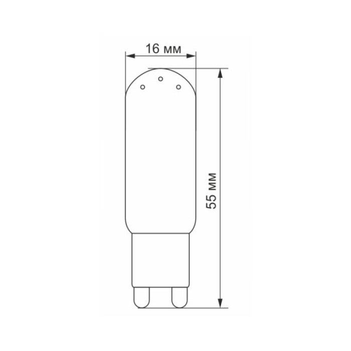 Лампочка Videx G9S 4W G9 4100K (VL-G9S-04224)