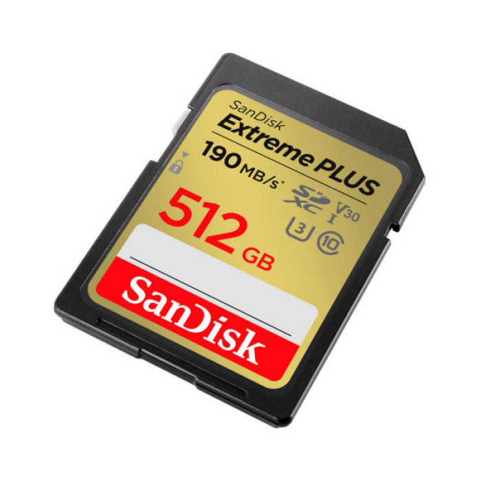 Карта пам'яті SanDisk 512GB SDXC class 10 UHS-I Extreme Plus (SDSDXWV-512G-GNCIN)