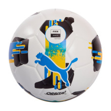 М'яч футбольний Puma Orbita UPL (FIFA Quality) 084595-01 білий, чорний, жовтий, блакитний 5 (4067982253028)