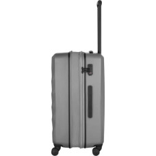 Валіза Wenger Motion, середня, пластик, 4 колеса, сірий (612703)