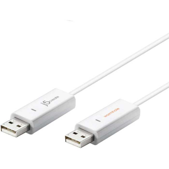 Дата кабель USB 2.0 AM/AM 1.8m Windows & Mac J5create (JUC400-N)