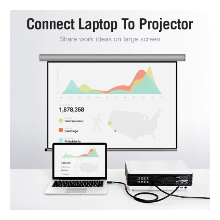 Кабель мультимедійний HDMI M to HDMI M 15.0m 4K30Hz black Vention (AACBN)