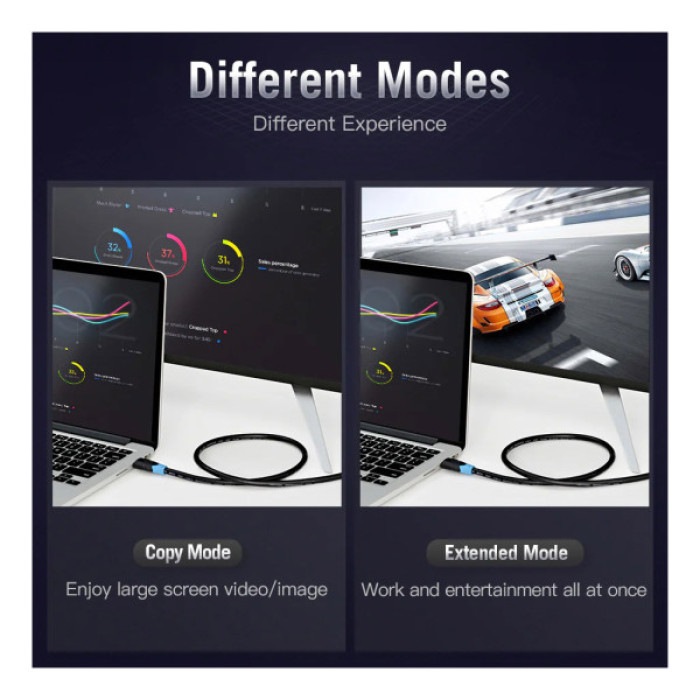 Кабель мультимедійний HDMI M to HDMI M 15.0m 4K30Hz black Vention (AACBN)