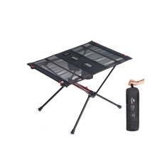 Туристичний стіл Naturehike полегшений NH19Z027-Z сітка/ алюміній чорний (6927595736777)