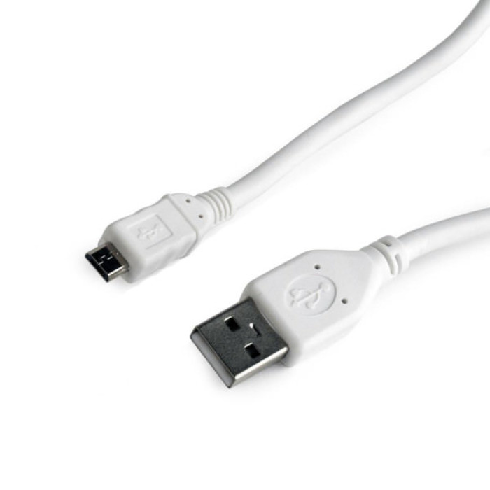 Дата кабель USB 2.0 AM to Micro 5P 1.0m Cablexpert (CCP-mUSB2-AMBM-W-1M)
