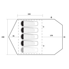 Намет Trimm Camp II dark lagoon/dark grey - синій (001.009.0066)